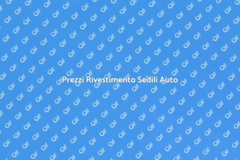 Costo Rivestimento Sedili Auto