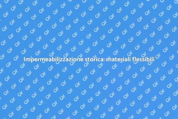 Ristrutturazione: materiali flessibili chiave