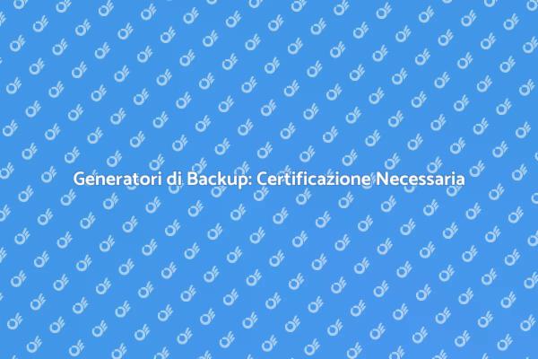 Sicurezza Energetica con Certificazione