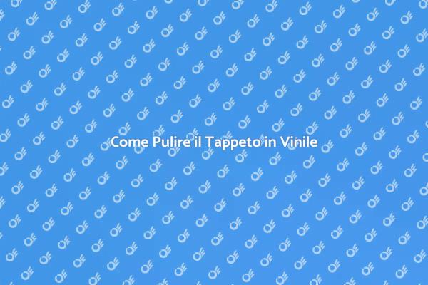 Pulizia Efficace del Tappeto in Vinile