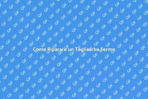 Rimettere in Funzione un Tagliaerba