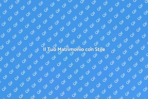 Consulenza di Stile Nuziale