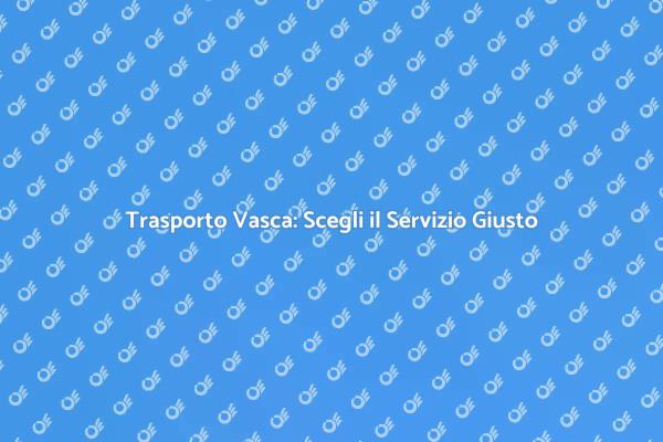 Ristrutturazioni: Trasporto Vasca Sicuro