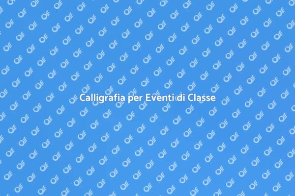 L'Arte della Calligrafia negli Eventi