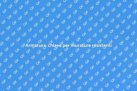 Acquista armatura per muratura solida