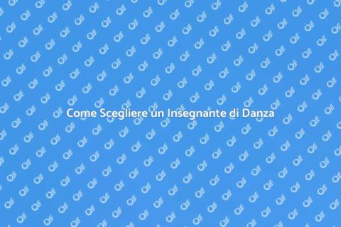 Assumere un Insegnante di Danza