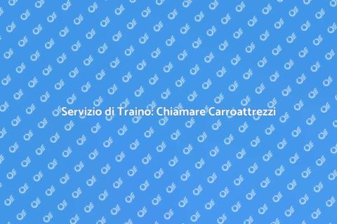 Chiamare Carroattrezzi per Emergenze