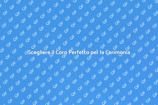 Magia del Coro nella Cerimonia Religiosa
