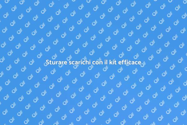 Risolvi i tuoi intasamenti con il kit
