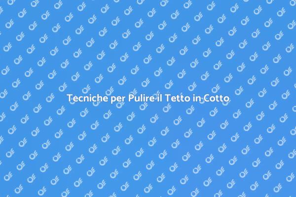 Manutenzione Efficace del Tetto in Cotto