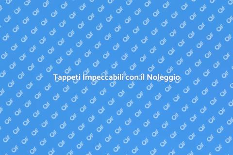 Noleggio Macchina Lavare Tappeti