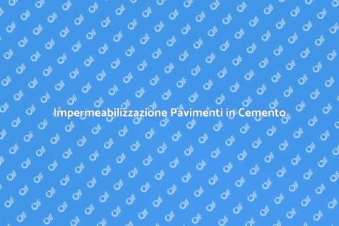 Trattamento Impermeabilizzante Cemento