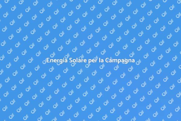 Installazione di Impianti Solari Rurali