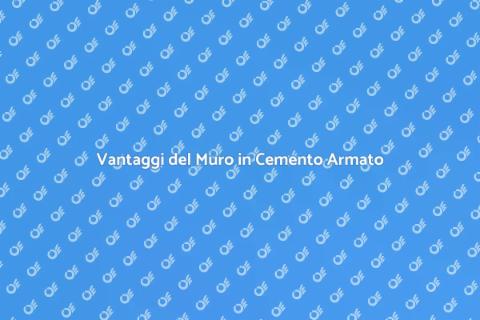 Muro in Cemento Armato: Solidità e Versatilità