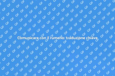 Traduzione in rumeno per comunicazione