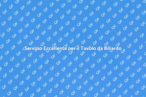 Riparazione Tavolo da Biliardo Eccellente