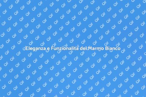 Piano Cucina in Marmo Bianco Elegante