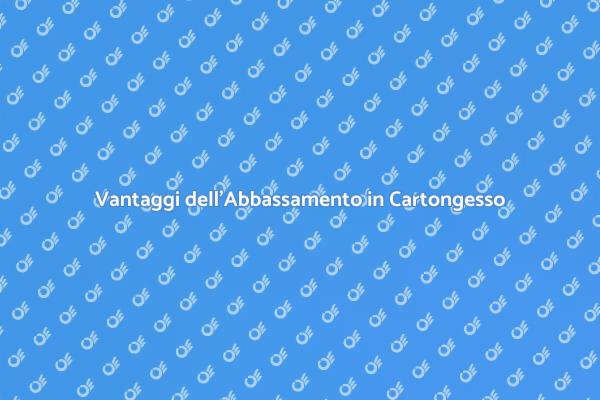Innovazione nell'Abbassamento in Cartongesso
