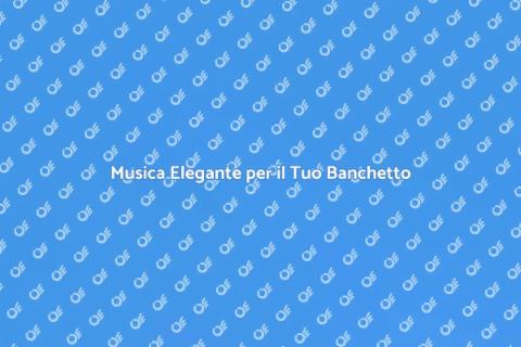 Pianista Moderno per il Banchetto