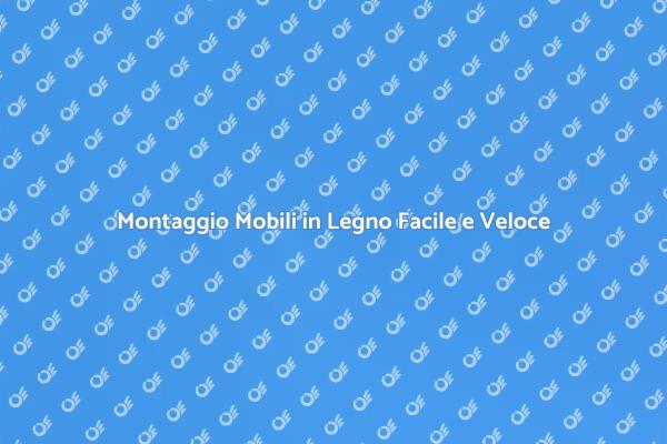 Montaggio Efficiente di Mobili in Legno