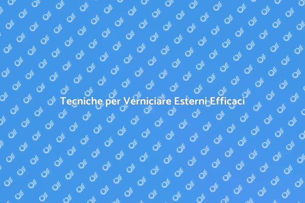 Trasforma gli Esterni con la Verniciatura