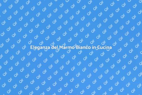 Piano Cucina in Marmo Bianco Elegante