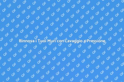 Lavaggio a Pressione Muri Esterni