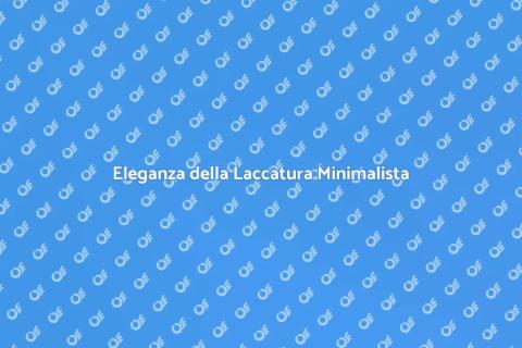 Laccatura Mobili Stile Minimalista