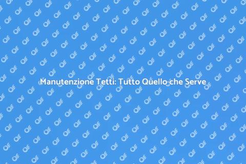 Riparazione Tetti: Guida Completa