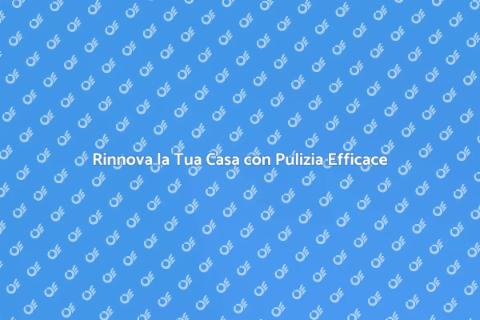 Pulizia ad Alta Pressione per Casa