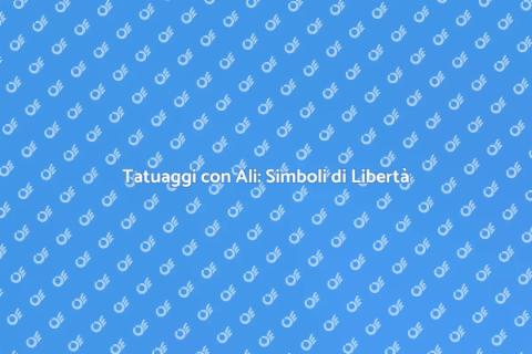 Tatuaggio con Ali: Libertà e Creatività