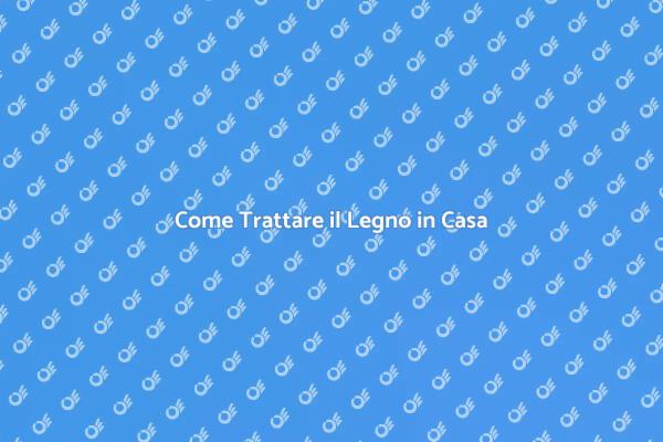 Tecniche per Trattare il Legno