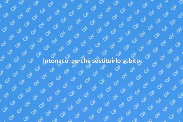 Ristrutturazione: sostituisci l'intonaco