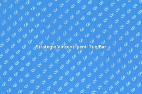 Consulenza per la Gestione del Bar
