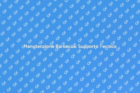 Servizio Supporto Tecnico Barbecue