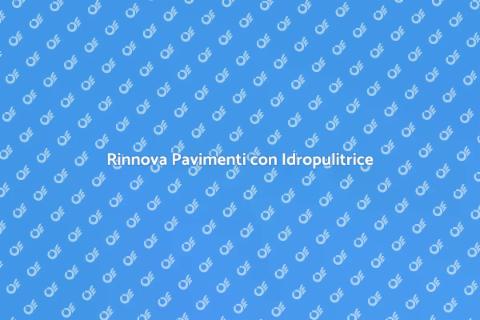 Idropulitrice per Lavaggio Pavimenti