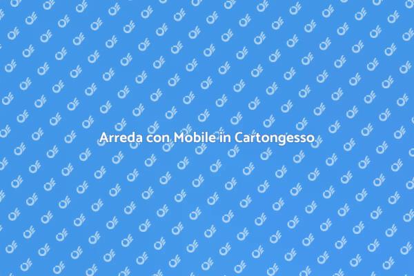 Mobile Minimalista in Cartongesso