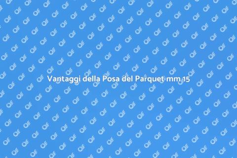 Posa in Opera del Parquet mm 15