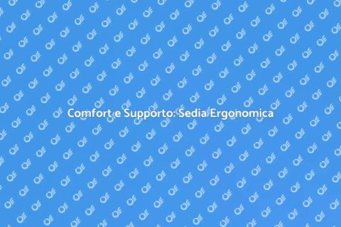 Sedia da Ufficio con Supporto Ergonomico