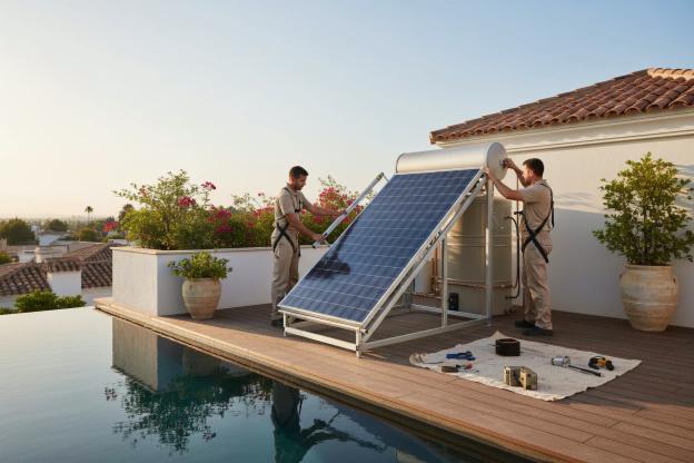 Installare uno scaldabagno solare