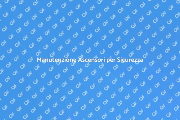 Servizio Professionale di Riparazione Ascensori