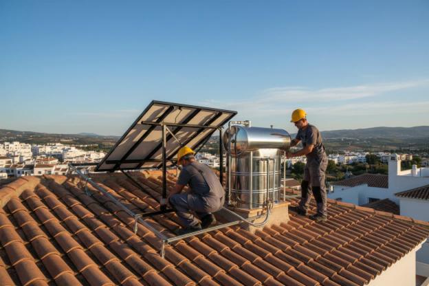 Installare boiler solare