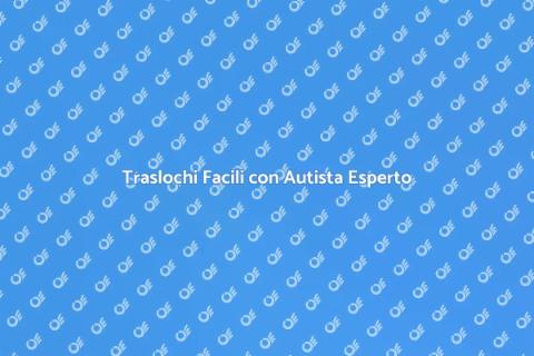 Noleggiare Autista Esperto per Traslochi