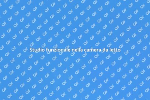 Crea un’area studio in camera da letto