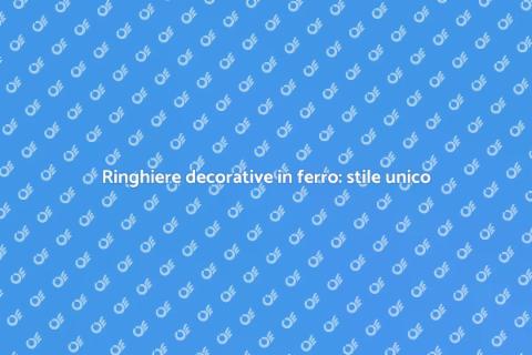 Ringhiere in ferro: eleganza e sicurezza