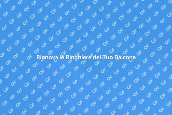 Sostituisci le Ringhiere per Sicurezza