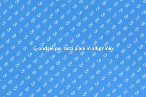 Grondaie in alluminio per tetti piani