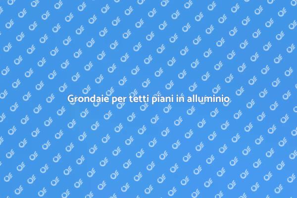 Innovazione nelle grondaie per tetti piani