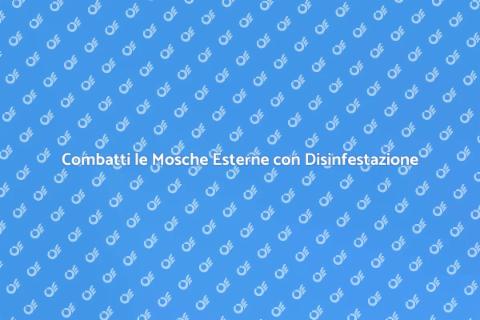 Disinfestazione Mosche Esterne Efficace