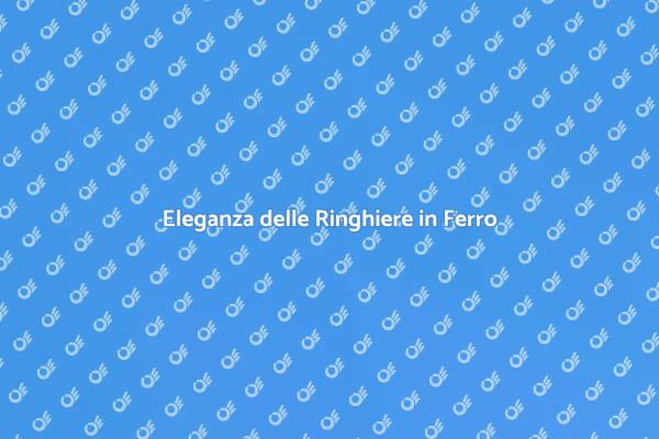 Sicurezza e Stile con Ringhiere in Ferro